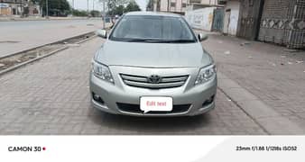 Toyota Corolla XLI 2009