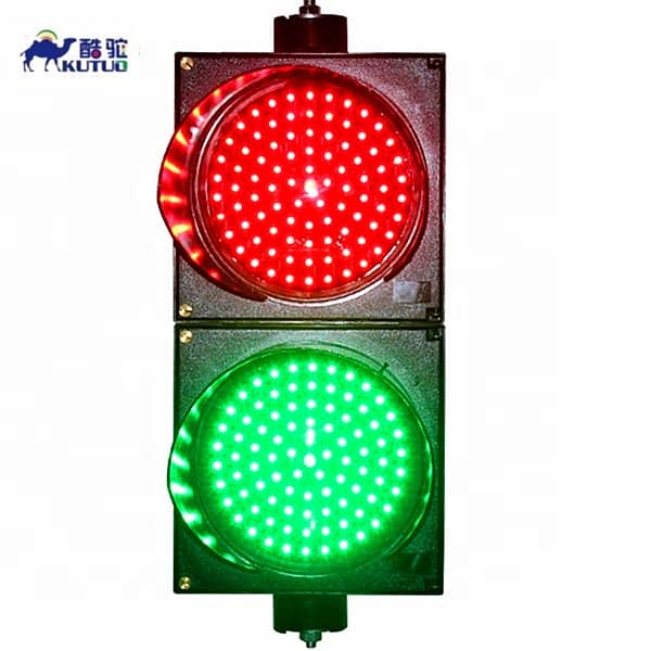 Traffic Signal light red cross and green arrow available 2