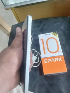 Tecno spark 10 pro 8/256 box charger sat hai