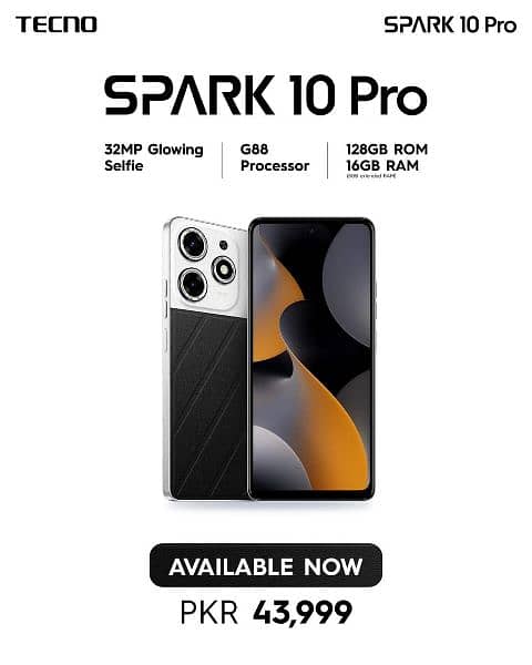 SPARK 10 PRO 16 GB RAM 256 GB ROM HELIO G88 GAMING CHIPSET 1