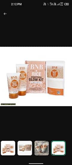 Rice whitening and glowing facial kit