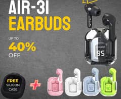 Fantastic Airpods Air31 Earbuds For Gym, Calling and Bluetooth Hearing