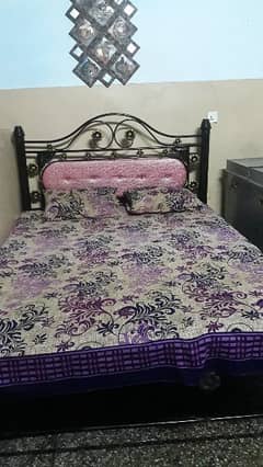 iron bed sale for bed fome ka sath ha