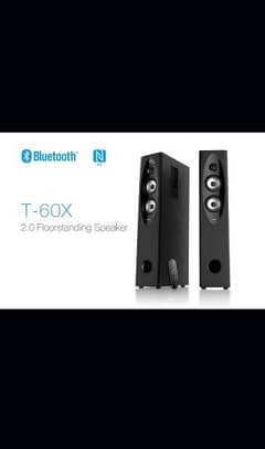 Box Pack F&D T60 Home Theater NFC Bluetooth Wireless Mic