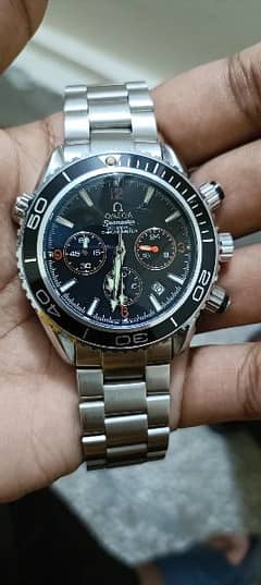 Omegaa Seamaster Mens Watch Chronometer Dial