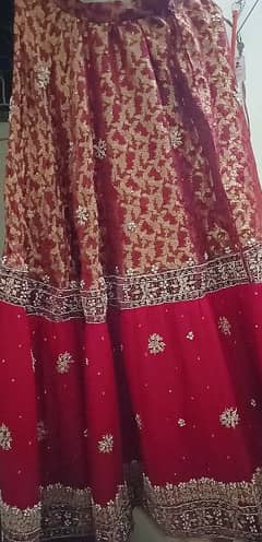 Bridal wedding dress/ Designer wedding dress/Red weeding dress
