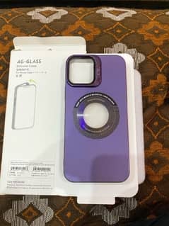 iphone 12 deep purple color cover with protection sheet