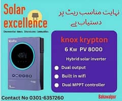 Knox krypton hybrid infini V IV 6Kw Twin inverter