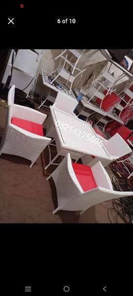 OUTDOOR GARDEN RATTAN UPVC FURNITURE SOFA SET CHAIRS TABLE UMBRELLA 19