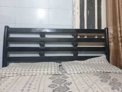 Iron rod double bed
