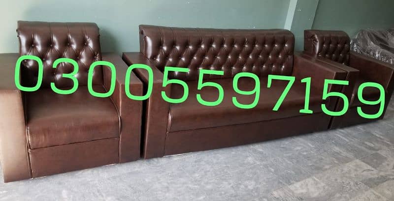 sofa set 5,7 seater leather furniture table chair home desk cafe couch 0