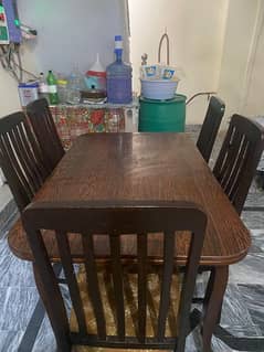 wooden dining table