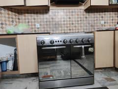 5 stove cooking range with oven and heating compartment