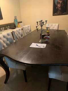 Dining Table with 8 chairs|Luxury Dining Table| Buffet table|Furniture