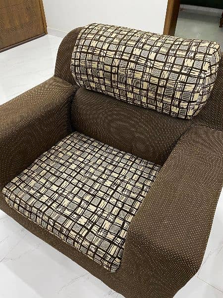 Brown Color Beautiful Sofa Set 1