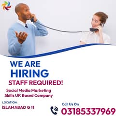 Social Media Marketing| Staff Required| Jobs