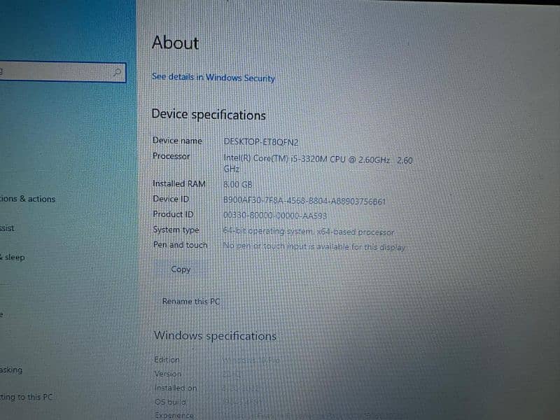 Ellitebook 8470 i5 3rd gen 1 GB ATI 3