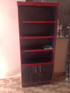 bed with 2 side tables,wardrobe,dressing table and book shelf