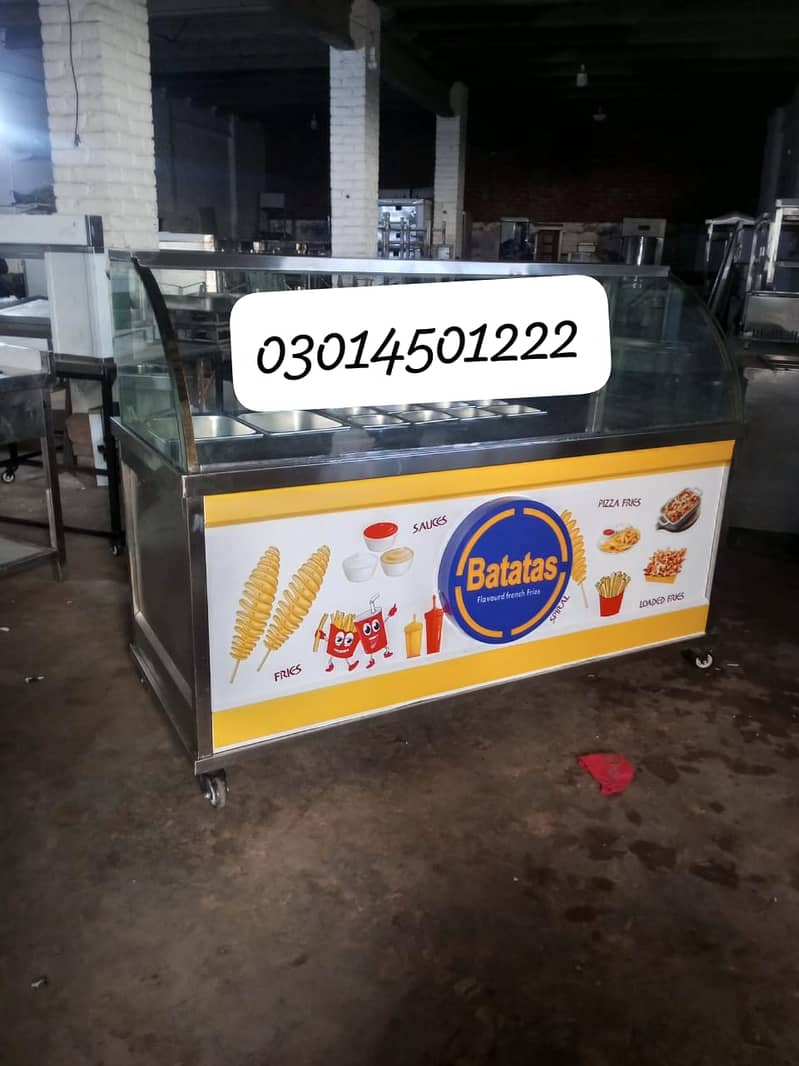 pizza oven/sharwama counter/deep fryer/hot plater/working table 7