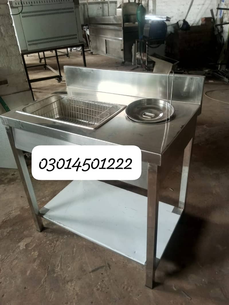 pizza oven/sharwama counter/deep fryer/hot plater/working table 7