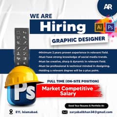 Hiring 2 Positions Graphics Designer & Videos Editor