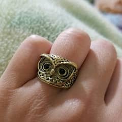 womens rings (new) hand carved design of owl in low price