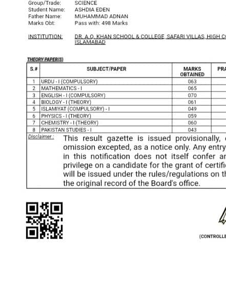 Tuition upto Fsc ana O/A level 9