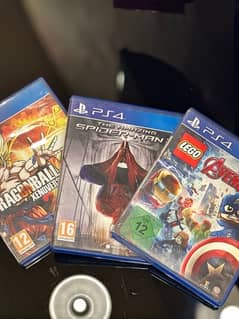 3 PS4 Games | The Amazing Spider Man | Dragon Ball Xenoverse |Avengers