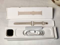 Apple Watch Series 8 45mm Starlight Aluminum Case , Starlight SP Band