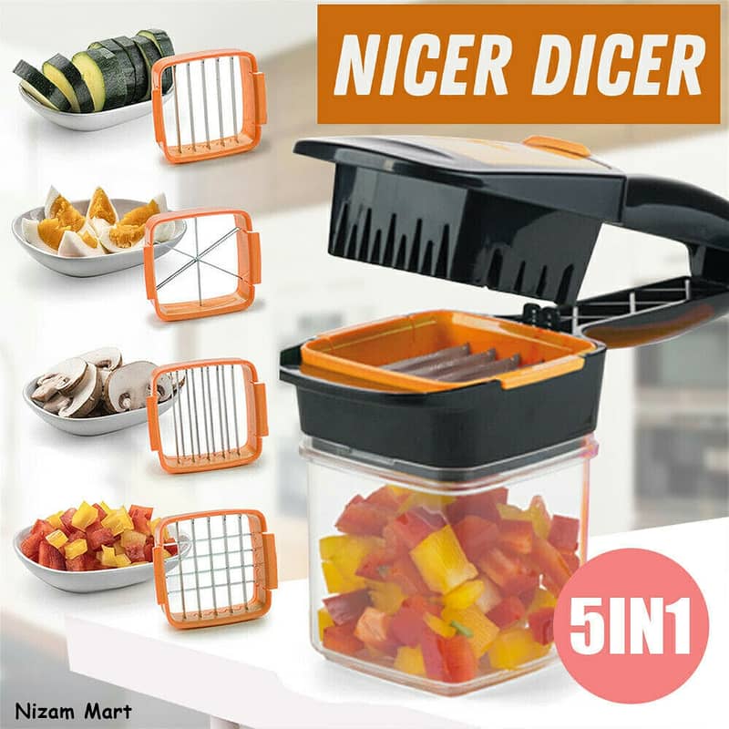 Food Fruit Vegetable Cutter Slicer Speedy Chopper 0