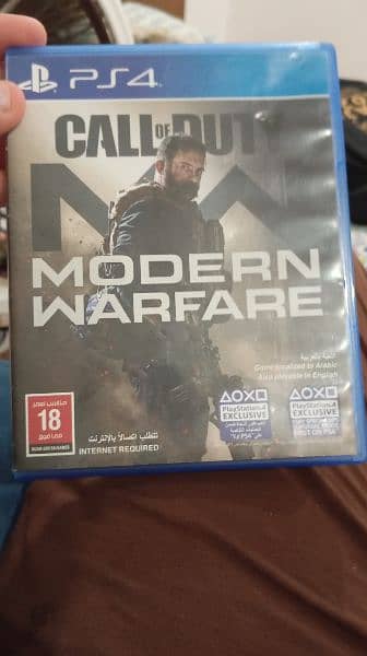 Call Of Duty Modern Warfare 1 PS4 disc 0