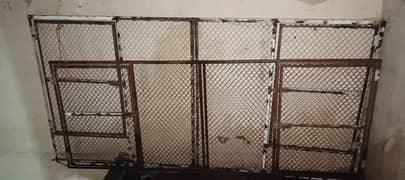 Iron cage front 2 different sizes urgent for sale call 0301 0015 115