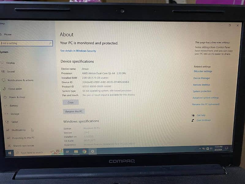 HP Compaq Presario for sale or exchange 5