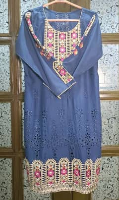 Ethnic 3pc embroidered Suit (worn once)