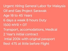 Urgent Hiring for Malaysia