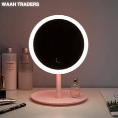 Makeup Mirror Stand Portable LED Makeup Mirror With Stand Touch Screen