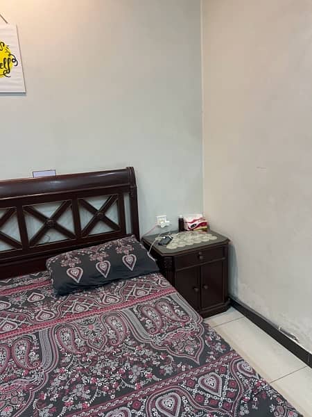 wooden bed with Artho mattress for sale 1