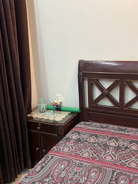 wooden bed with Artho mattress for sale 2