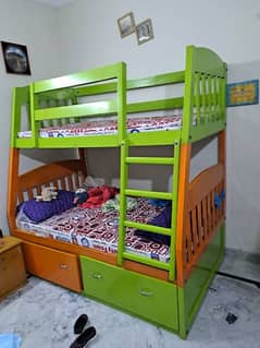 Kids Bunk Bed with two Mettresses