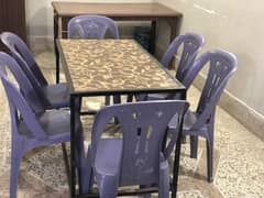 Study table with 6 chairs for Tuition/Academy