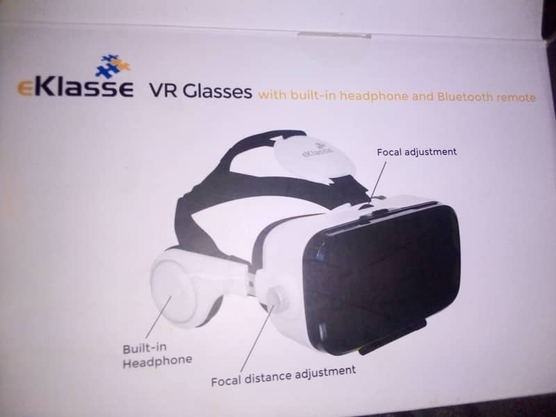 eKlasse Vr glasses with built-in headphones and Bluetooth remote 0