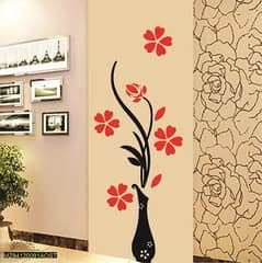 Vase Flowers Wall Sticker