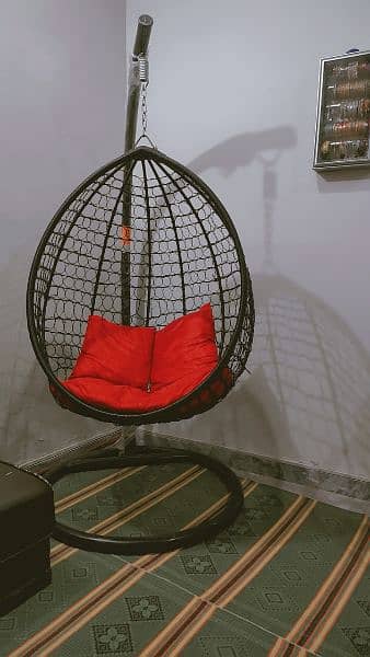 swing chair with cushions 3