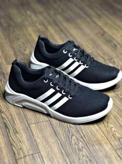 Soft Comfortable Men Shoes  On Synthetic Material - SN001, Black