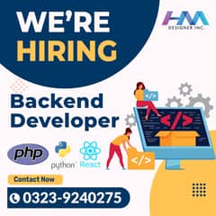 We are Hiring Backend Developer