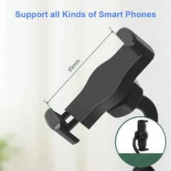 Dual Swivel Cell Phone Desk Tripod Stand Holder for Video, Recording,T