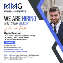 Supply chain and Purchasing Male Urgent Hiring 0