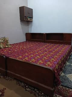 2 Wooden bed . . High quality.  no damage. all good