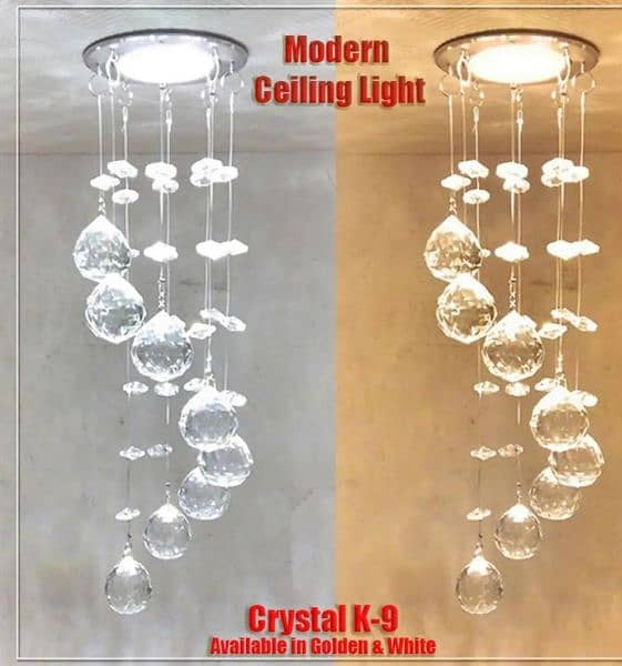 Imported k-9 crystal smd ceiling light 0