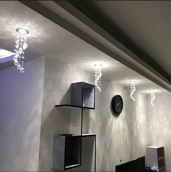 Imported k-9 crystal smd ceiling light 3